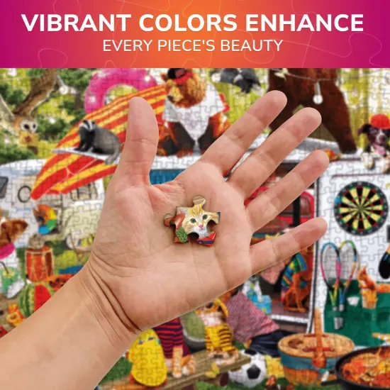 QUOKKA 1000 Pieces Puzzle for Adults and Up - Jigsaw Puzzles for Men and Women - Funny Animals Activity for Kids Ages 8-12 and Up - Colourful Game Toy for Family {4}