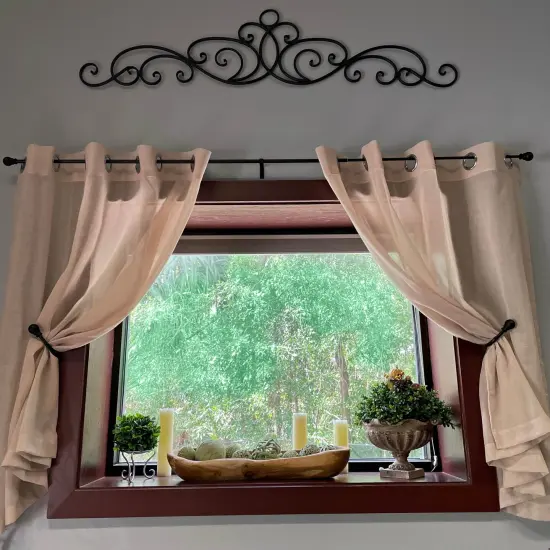 Hand-Carved Wooden Bowl, 23"x6.5"x3.5", Light Brown Stained, Handmade Craft {7}