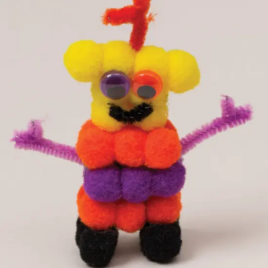 Pom Pons, Color Splash, 1", 100 Pieces {6}