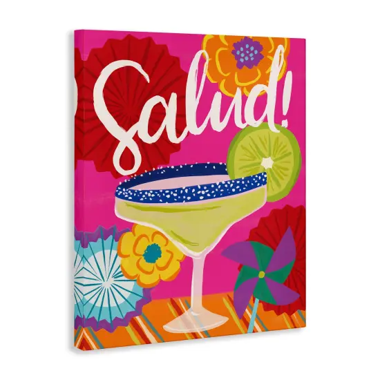 Stupell Industries Salud Margarita Drink Canvas Wall Art Design by Deborah Curiel {3}