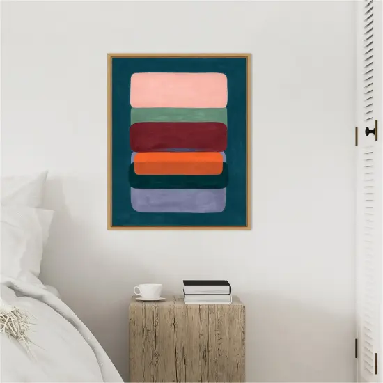 Layered Cake II by Grace Popp Framed Canvas Wall Art {5}