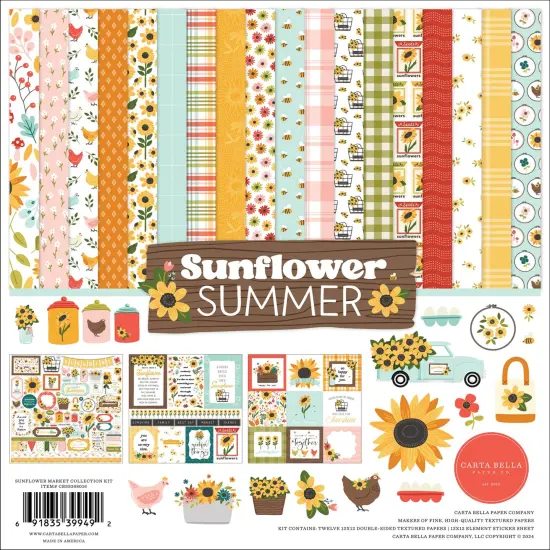 Carta Bella Collection Kit 12"X12"-Sunflower Summer {1}