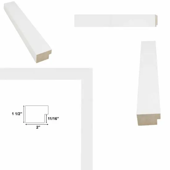 Modern Gallery Wall Gloss White Picture Frame-Office Wall Decor 9x9 frame {5}