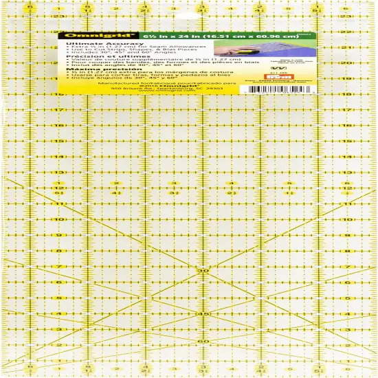 Omnigrid Ruler 6.5"X24" {1}