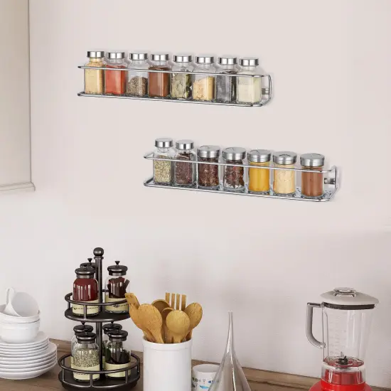 2PCS Spice Racks Wall Mounted Spice Storage Organizer {5}