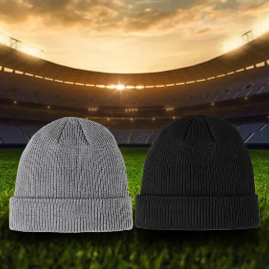 Port Authority&reg; Cozy Cuffed Beanie, 100% Acrylic Beanie with Shaping Darts and Adjustable Cuff Deep Black {2}