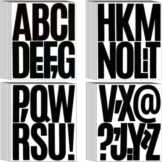 351 Pieces 36 Sheets Letter Stickers Big Font Alphabet {2}