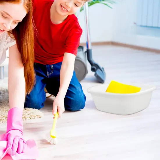 3-Pack Plastic Wash Basin - 8 Quart {4}