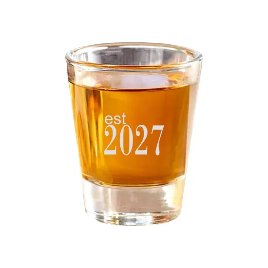 2oz Est 2027 Shot Glass {1}