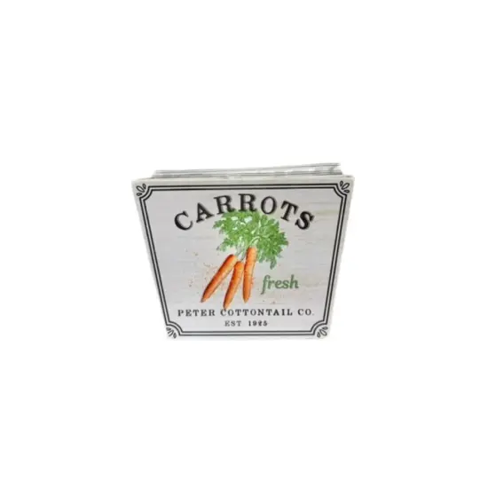 Wooden Easter Carrot Planter with Liner - 5.75"x4.25"H - Choice of 2 Styles - TCT Crafts - KM1145 Carrots {1}