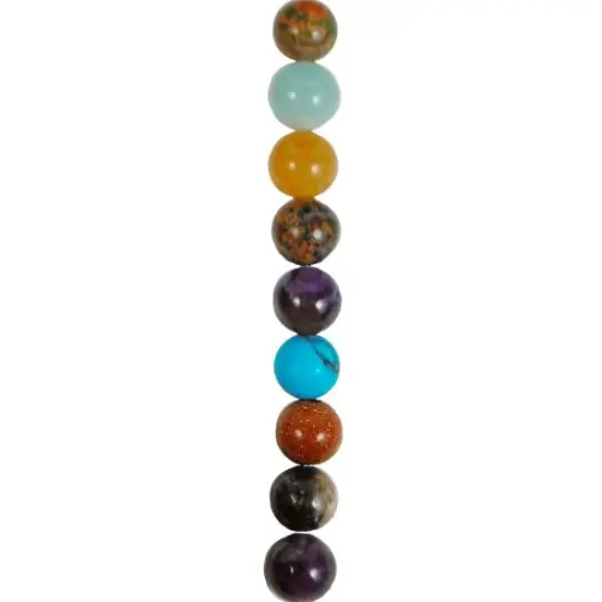 6 Packs of Mixed Color Beads Pack of 25 {1}