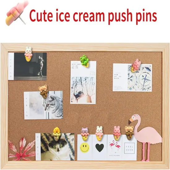 30 pcs Ice Cream Push Pins Cute Frog Pushpins Mini Decorative Thumbtacks Animal Drawing Pins Cork Board, Photo Wall, Map, Bulletin Board, Office Organization or Home Decoration {3}