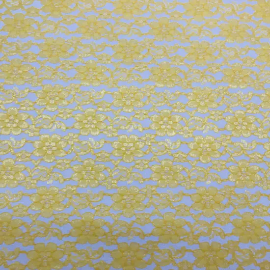 1 Yard Yellow Rachelle Lace Fabric For Table Runners Curtains Overlays Crafts Decor 58&Prime;-60&Prime; Wide {1}