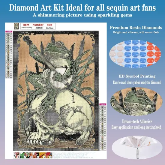 Frog Diamond Painting Kits for Adults Beginners {2}