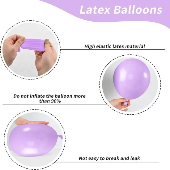 52 PCS 12 Inch Metallic Chrome Pink and Purple {6}