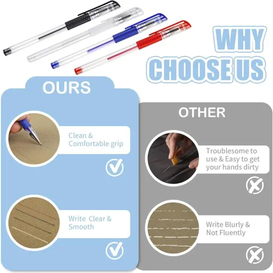 Heat Erasable Pens for Fabric (Black, Blue, White, Red) {3}