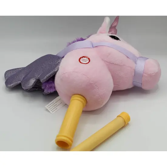PonyLand Pink Unicorn Stick Horse with Sound Toy 28 Inch {3}