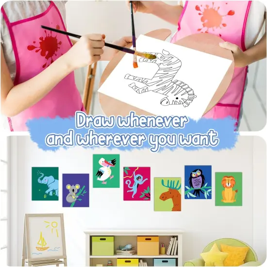 20Pcs Pre Drawn Canvas - 8 x 10 Inch (Funny Animals) {4}