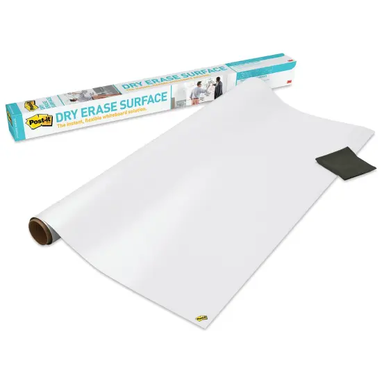 Post-it Super Sticky Dry Erase Surface - Roll, 3 ft x 4 ft {1}