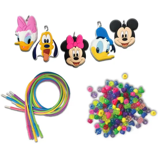 Tara Toy: Necklace Activity Set - Minnie Mouse - 160pcs, DIY Jewelry Kit, Create 5 Disney Junior Character Charm & Bead Necklaces, Mix & Match, Kid 3+ {3}