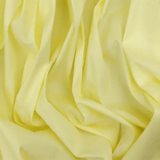 Light Yellow Solid Stretch Cotton Blend Broadcloth Woven Fabric By the Yard {2}