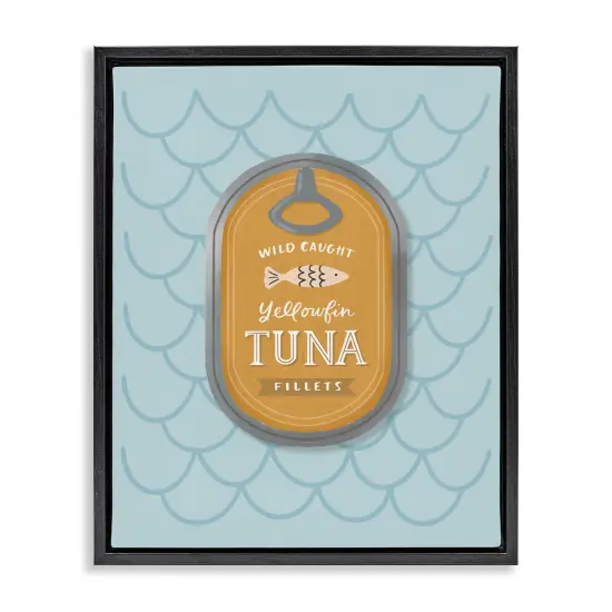 Stupell Industries Nautical Tuna Tin Floating Frame, design by Sandra Picco {1}