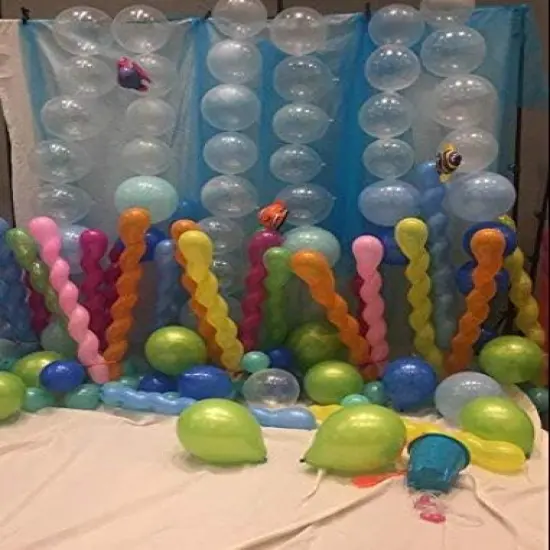 40 Inches Latex Spiral Balloons (Assorted) {4}