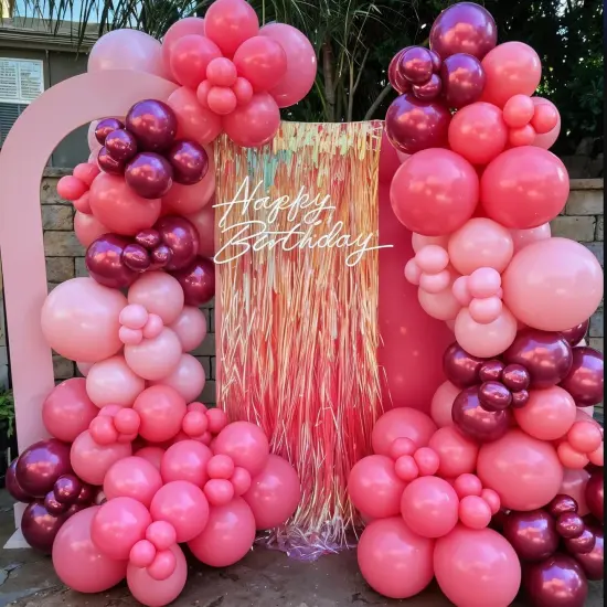 Hot Pink Balloon Arch Kit (Hot Pink) {3}