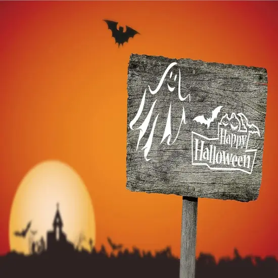 16 Pieces Halloween Stencils(Painting) {2}