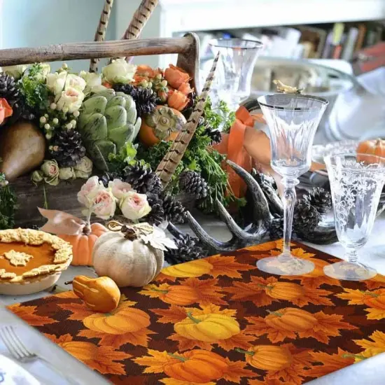 Thanksgiving Placemats Set of 6(Pumpkinase7709) {4}