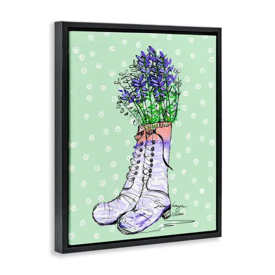 Stupell Industries Lavender Herb Boots Floating Frame, design by Susan Lugar {9}