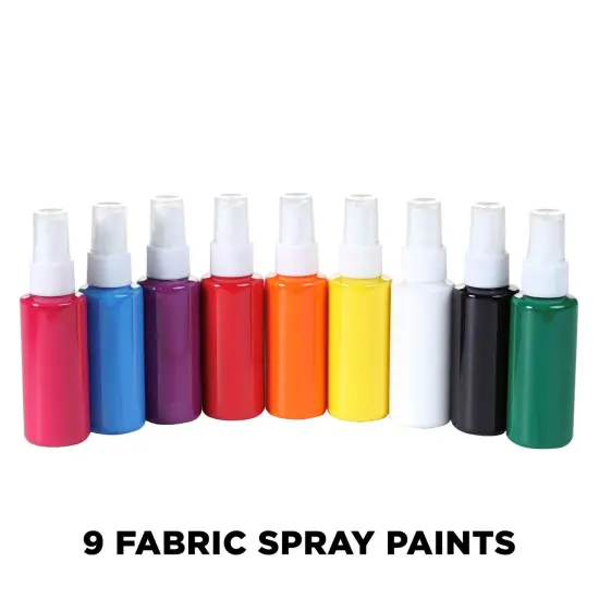 Tulip Fabric Spray Paint Rainbow 1.9 fl. oz. 9 Pack {2}