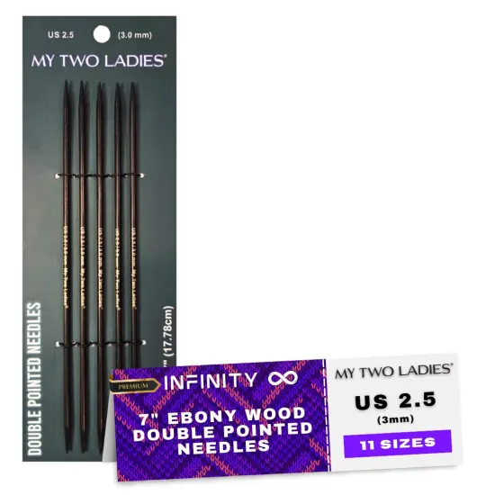 My Two Ladies | Infinity | Double Pointed Needles | Ebony | 11 Sizes {4}