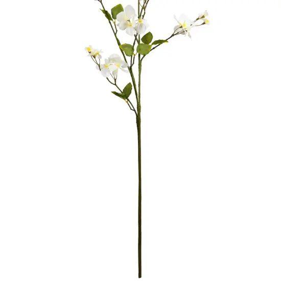 Northlight Japanese Anemone Artificial Floral Sprays - 45.5" - White and Yellow - Set of 4 {7}