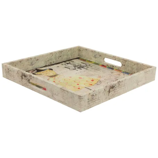 Northlight Fashion Dresses Square Serving Trays - 16" - Set of 3 White {7}