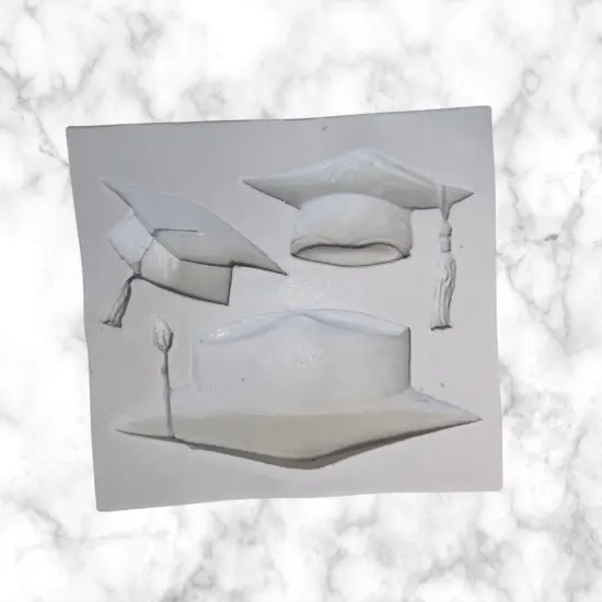 Graduation Cap Doctoral Cap and Tassel Silicone Mold {5}