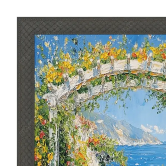 Cris Cross Cathedral Gothic Black Picture Frame 36x36 frame {5}