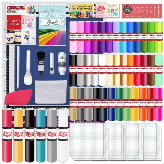 Brother ScanNCut SDX125e Wireless Machine Deluxe Vinyl & HTV Bundle {3}