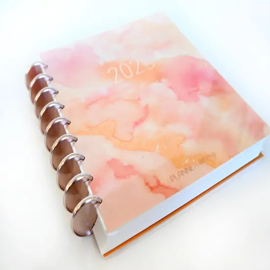 2025 Planner - Mini Horizontal Layout, Disc Bound - "Sunset Watercolor" (#1003) {9}