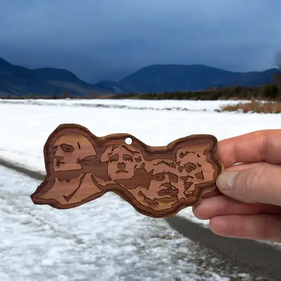 Mount Rushmore 1st Edition - Cedar Ornament {6}