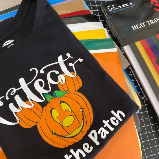 30-Piece Heat Transfer Vinyl Sheets | 23 Colors in 12" x 10", Teflon Sheet {4}