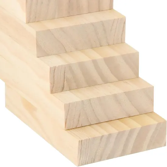 15PCS 3 x 5 x 1 Inches Craft Wood Blocks {2}