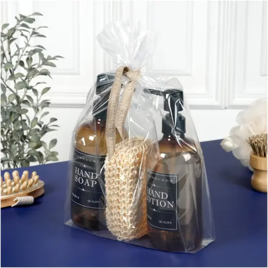 Plymor 8" x 3" x 15" (Pack of 100), 2 Mil Gusseted Plastic Bags {5}