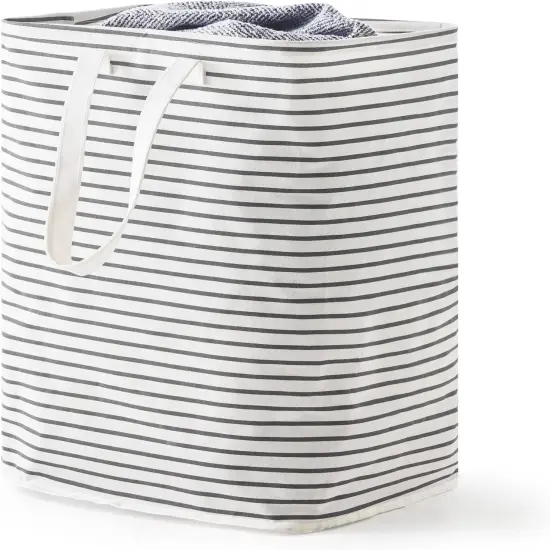 Freestanding Laundry Hamper, Collapsible Waterproof Clothes Basket with Easy Carry Long Handle, Washing Bag for Clothes, Toys {1}