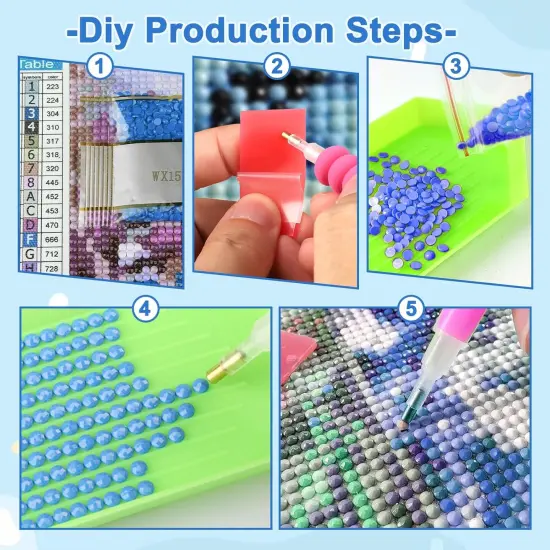 Sunflowers Diamond Painting Kits for Adults, Stained Glass Diamond Art Kits for Adults Beginner, DIY Diamond Dots Paint with Diamonds Art and Crafts for Hobbies, Gifts, Home Decor 12x16 inch {5}