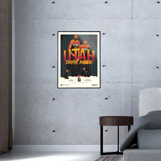 Phenom Gallery Utah Jazz Dark Mode Limited Edition 18" x 24" Serigraph {6}