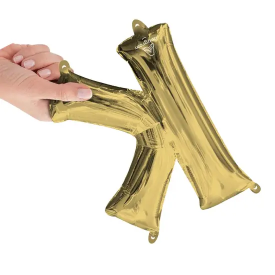 Anagram&reg; 16 Inch Letter K White Gold Air Fill Only {4}