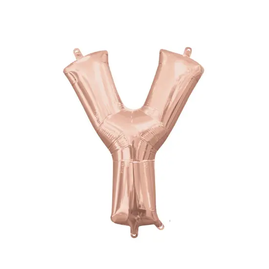 Anagram&reg; 16 Inch Letter Y Rose Gold Air Fill Only {2}