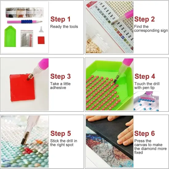 Forest Eagle Diamond Painting Kits for Adults, Animal DIY 5D Diamond Art Kits Full Drill Diamond Dots Paintings with Diamonds Gem Art and Crafts Home Decor 12x16inch {5}