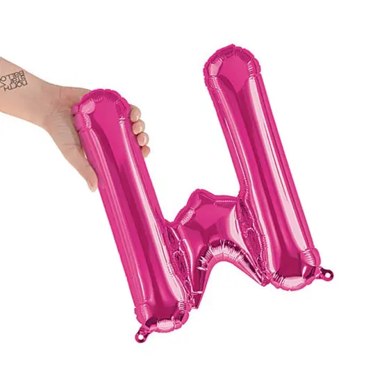 NorthStar Balloons&reg; 16 Inch Letter M Magenta Air Fill Only {4}